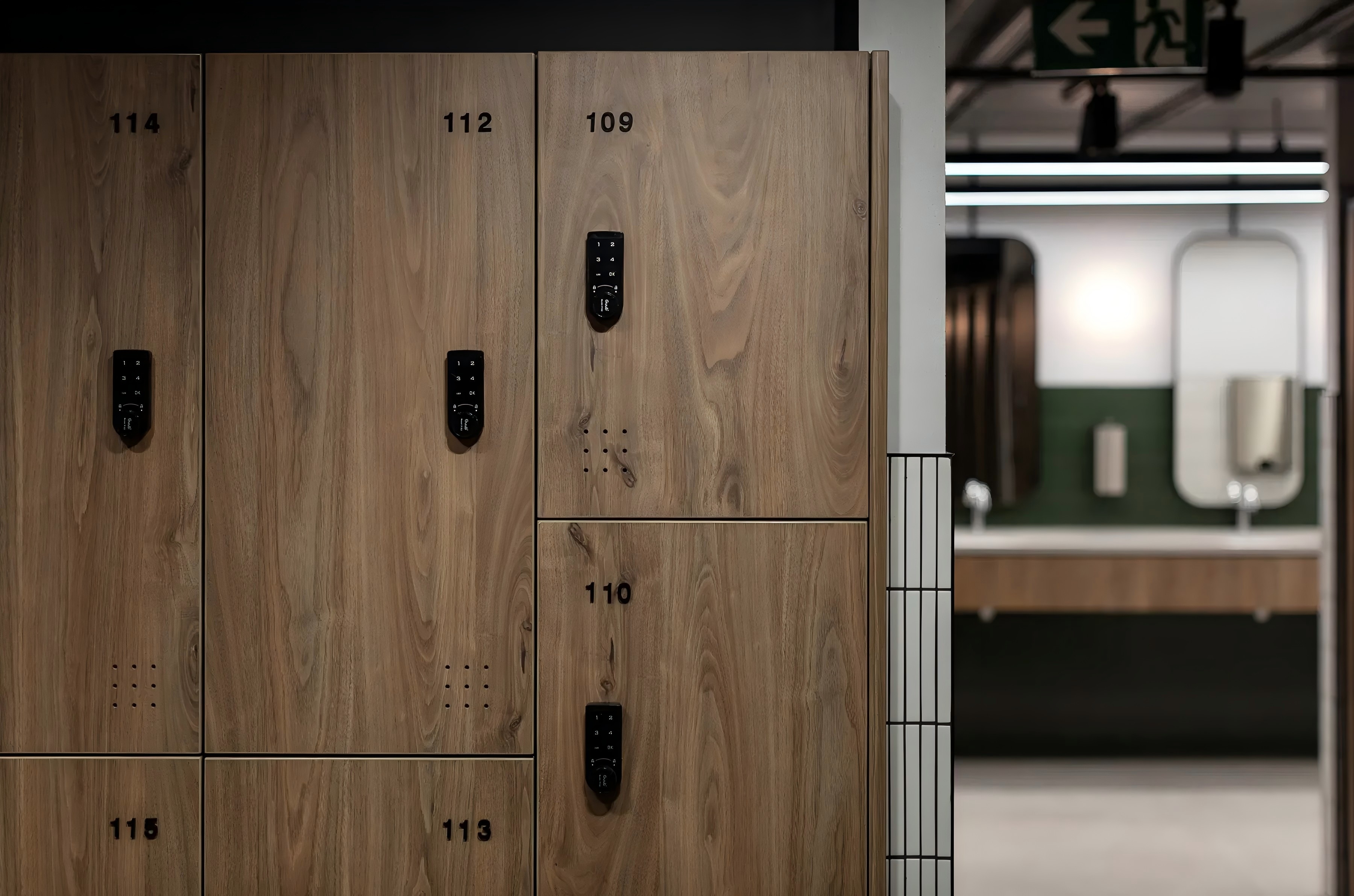 end-of-trip facility lockers