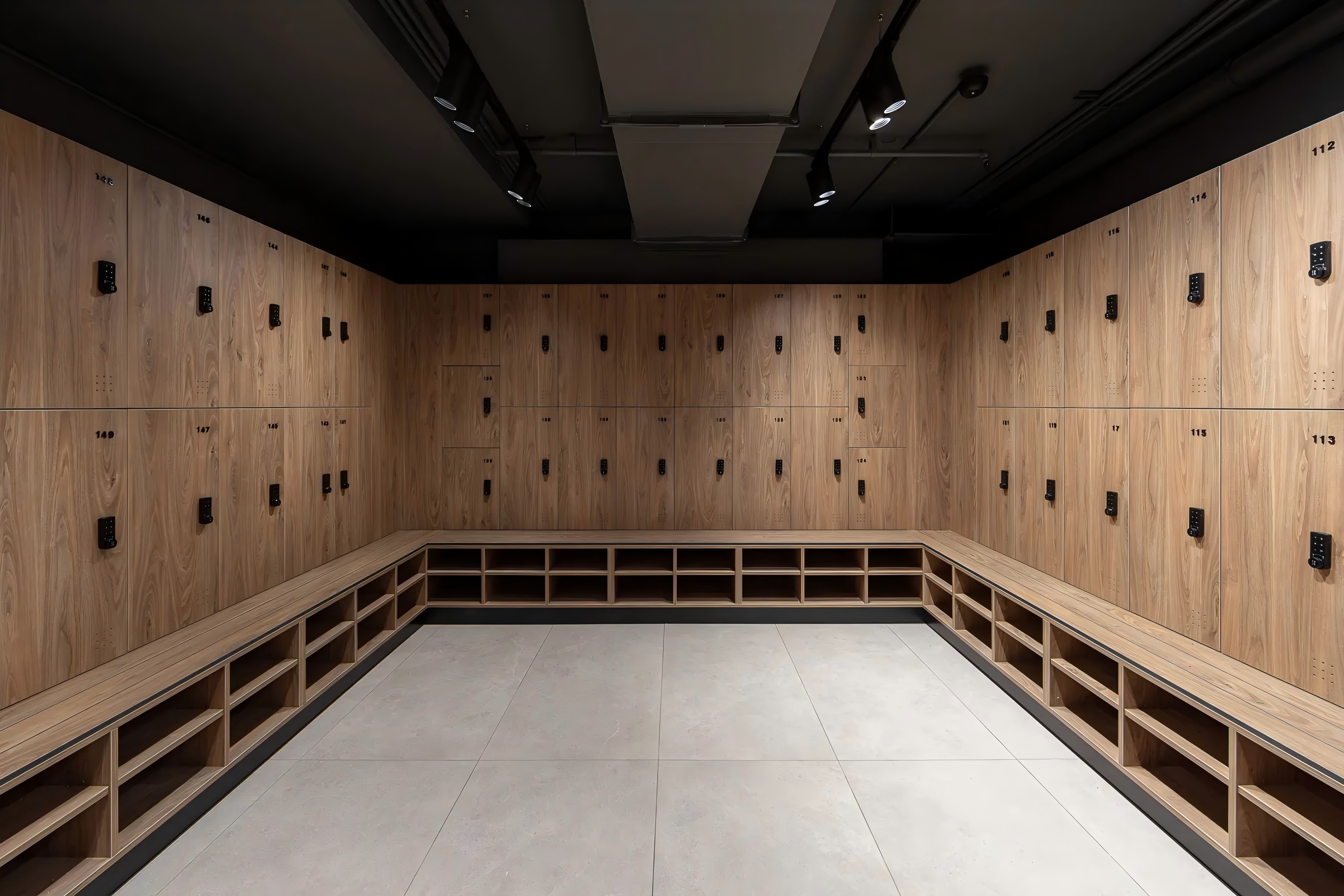 end-of-trip facility lockers