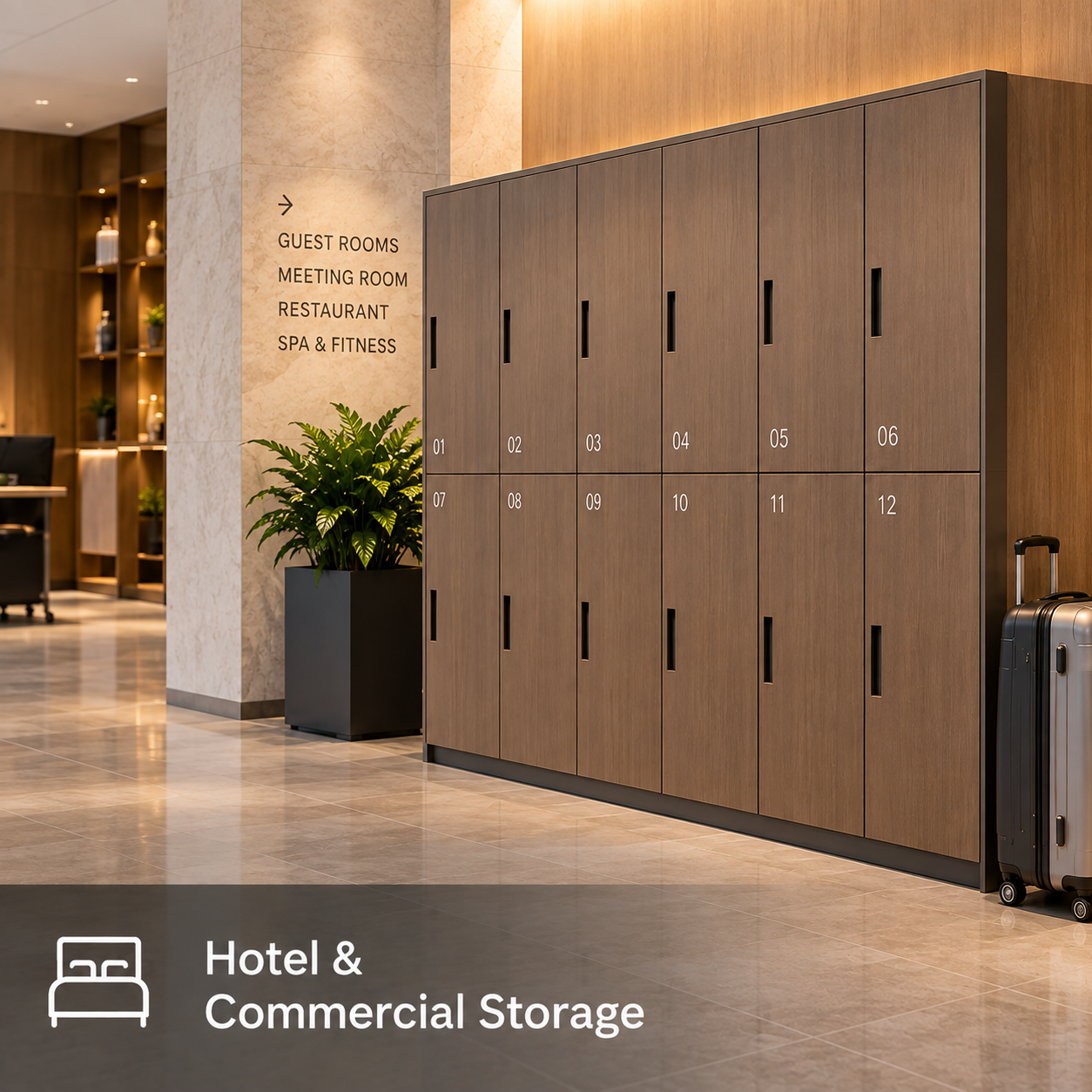 Digital locker locks for hotel and commercial storage lockers