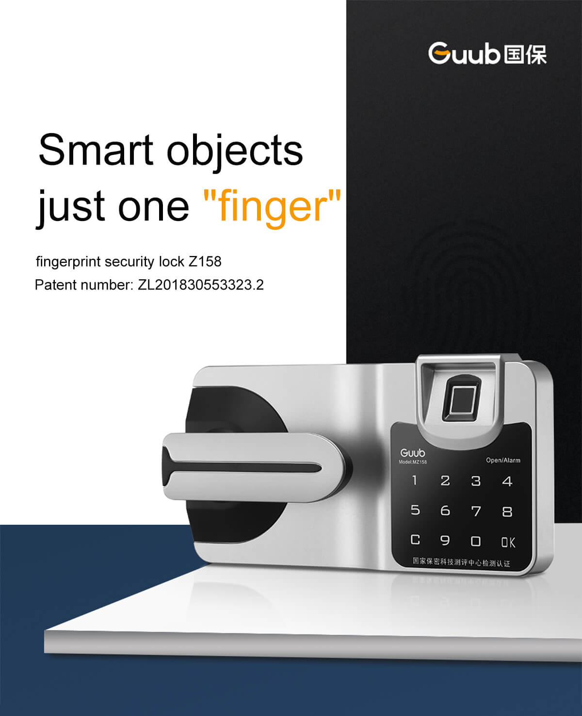 fingerprint digital cabinet lock MZ158 (1)