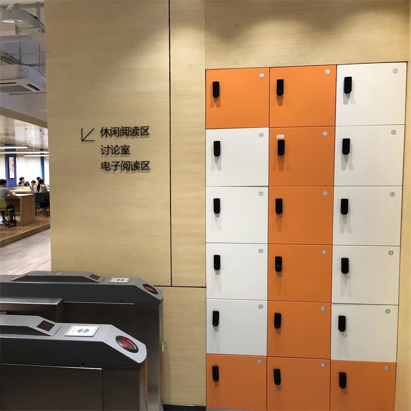 storage locker lock in library